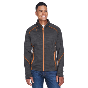 North End Men's Flux Melange Bonded Fleece Jacket